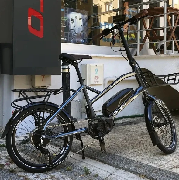 Carraro Duty 20 HD Fren Alivio 9 Vites 20 Jant Elektrikli Bisiklet Metalik Antrasit Siyah 41 Kadro ürün görseli 1