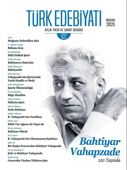 Türk Edebiyatı Dergi 622.Sayı Ağustos 2025 ürün görseli 1