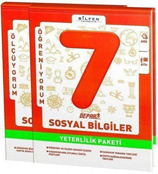 Bilfen 7. Sınıf Sosyal Bilgiler Depar Yeterlilik Paketi ürün görseli 1