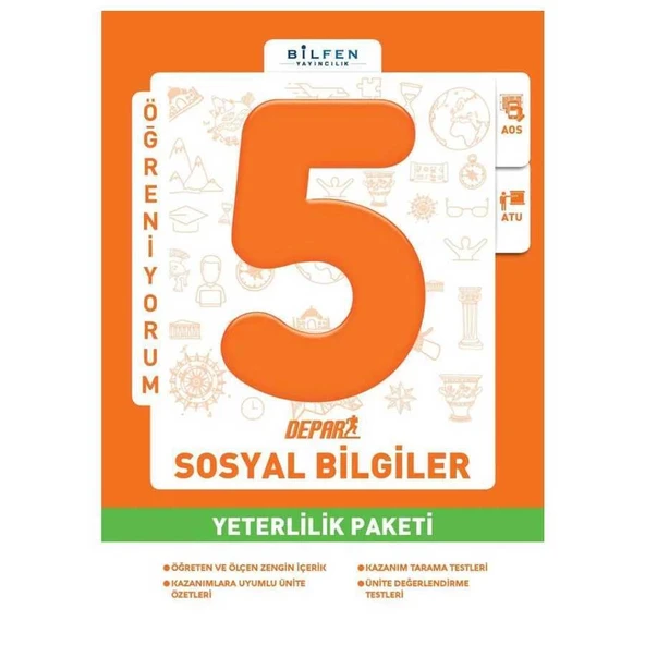 Bilfen 5. Sınıf Depar Sosyal Bilgiler Yeterlilik Paketi ürün görseli 1