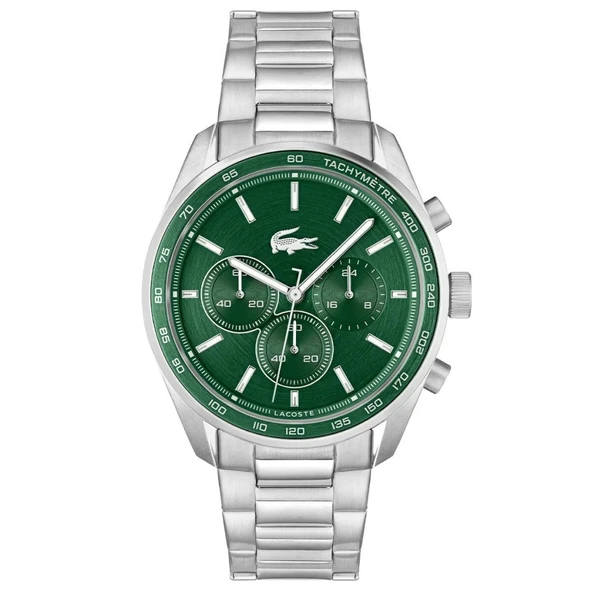 LACOSTE LAC2011346 YEŞİL KADRAN ÇELİK ERKEK KOL SAATİ ürün görseli 1