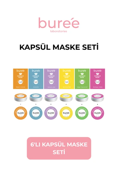 BUREE 6'LI MASKE SETİ ürün görseli 1