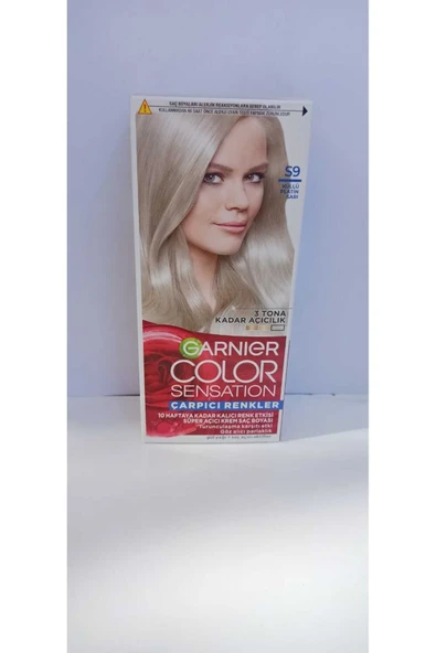 Garnier Color Sensatıon S9 Küllü Platin Sarı Krem Saç Boyası 40 ml. ürün görseli 1