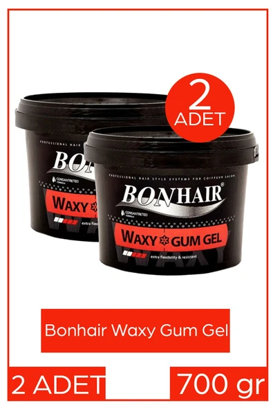 Bonhair Jöle Waxy Gum 700ml 2 Adet Eko Paket ürün görseli 1