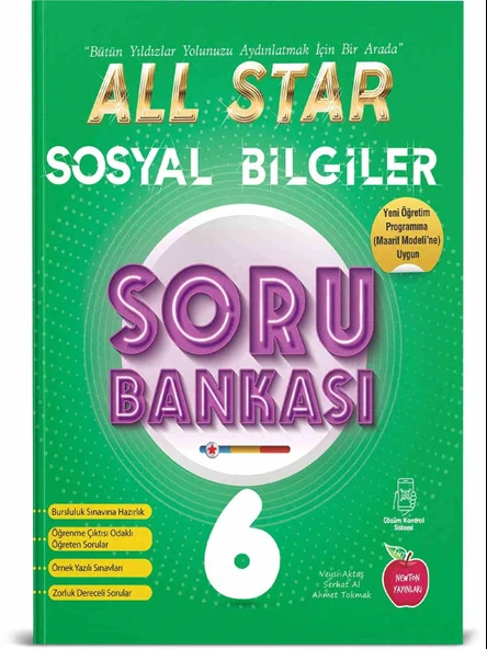 Newton 6.Sınıf All Star Sosyal Bilgiler Soru Bankası Yeni ürün görseli 1