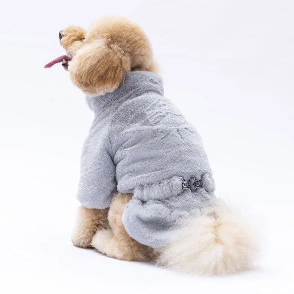 Pawstar Gri Paris Küçük Irk Köpek Ceketi ürün görseli 1