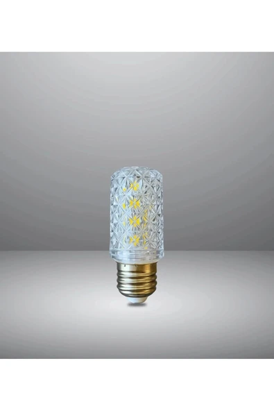 10W Dekoratif Kristal Ampul E27 Led Kısa (Gün Işığı 4000K) (1200 Lümen) - Resim 2