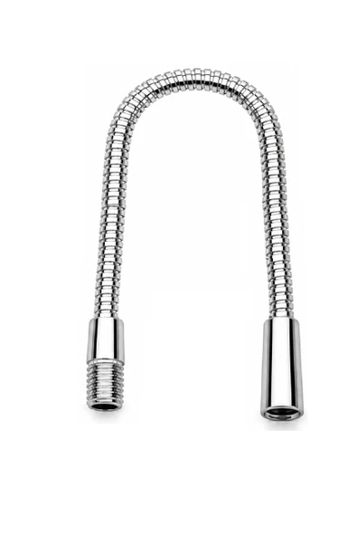 Metal Spiral Hortum (30cm-8mm) Krom Kaplama Masa lambası Aplik vb için (M10) - Resim 2