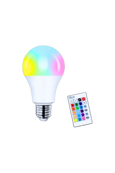 Rgb Çok Renkli E27 Led Ampul Kumandalı ürün görseli 1