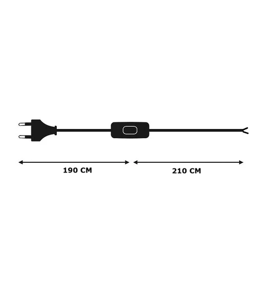 Fişli Arapuarlı Kablo (Yassı)- Anahtarlı (2X0,50) Beyaz - 4 Metre - Resim 5