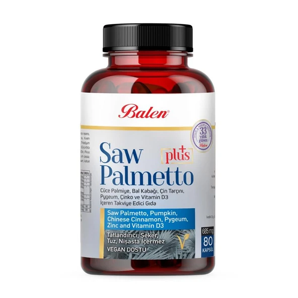 Balen Saw Palmetto Plus 685 Mg 80 Kapsül ürün görseli 1