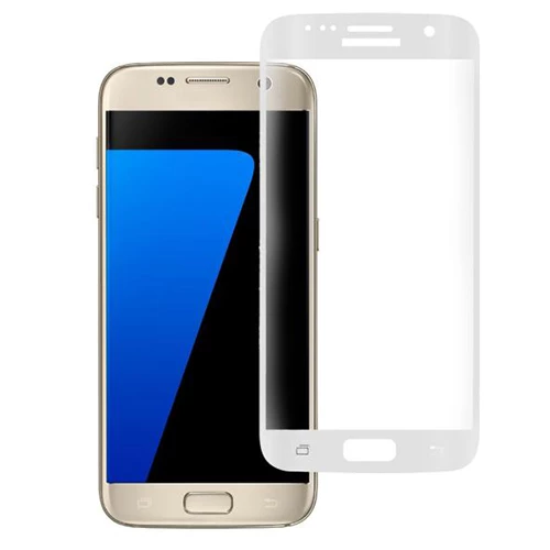 Bufalo Samsung Galaxy S7 (G930) Kavisli 3D Cam Ekran Koruyucu Beyaz ürün görseli 1