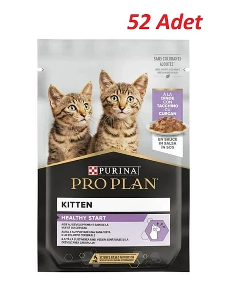 Pro Plan Pouch Sos İçinde Hindili Yavru Kedi Konservesi 85 Gr*52 Adet ürün görseli 1