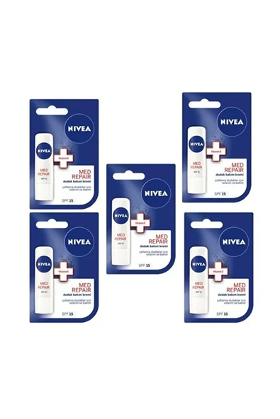 NIVEA LİP DUDAK KORUYUCU-MED REPAIR-SPF15 ürün görseli 1