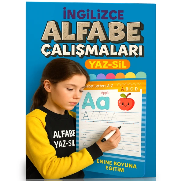İngilizce Alfabe Çalışmaları YAZ-SİL Seti ürün görseli 1