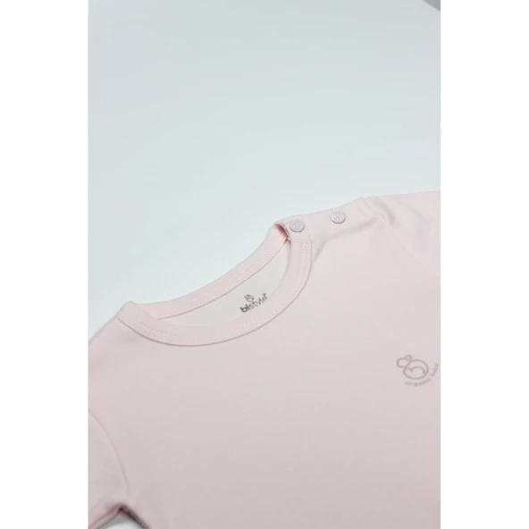 Bistyle Natural Basic Style Uzun Kol Body 17104 Pembe - Resim 2