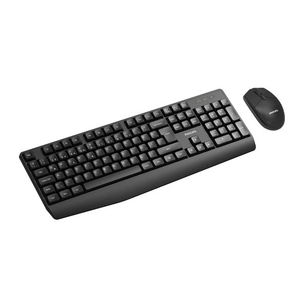 Philips SPT6337 Kablosuz Türkçe Q Klavye & Mouse Seti Siyah ürün görseli 1