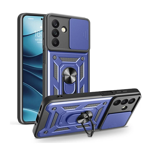 Samsung Galaxy A17 Kılıf Magnetik Standlı Kamera Korumalı Sürgülü Vega Kapak ürün görseli 1