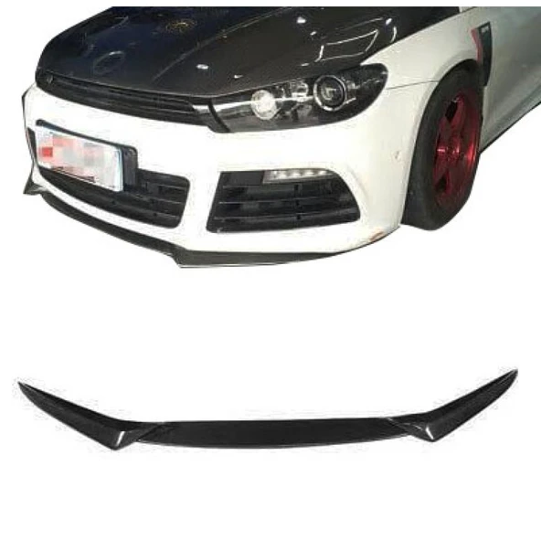 Volkswagen Scirocco R Line Tampon Uyumlu 3 Parça Ön Lip (Plastik) ürün görseli 1
