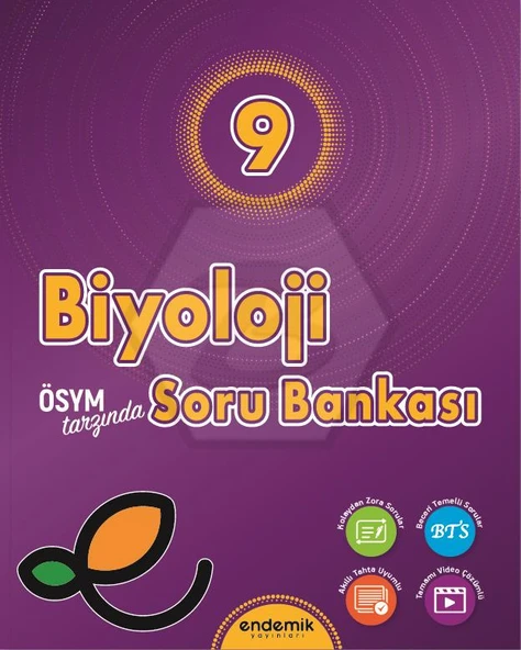 Endemik 2026 9. Sınıf Biyoloji Soru Bankası Güncel Müfredat ürün görseli 1