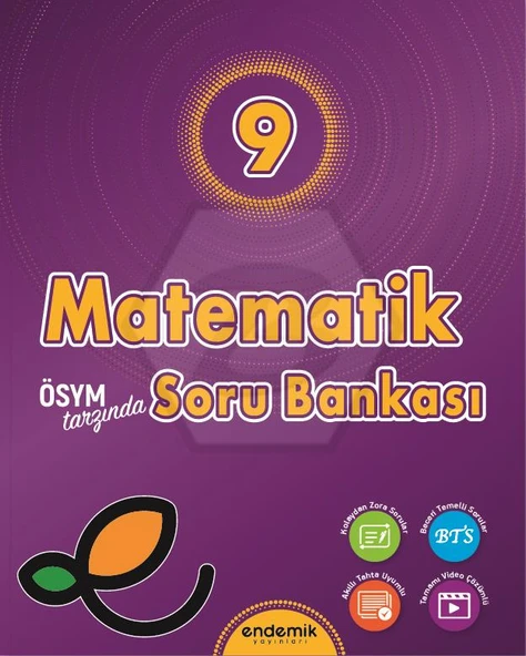 Endemik 2026 9. Sınıf Matematik Soru Bankası Güncel Müfredat ürün görseli 1