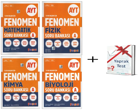 Fenomen AYT Fizik + Kimya + Matematik + Biyoloji (4 Kitap) ürün görseli 1