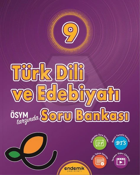 Endemik 2026 9. Sınıf Türk Dili Ve Edebiyatı Soru Bankası Güncel Müfredat ürün görseli 1