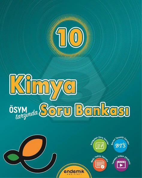Endemik 2026 10. Sınıf Kimya Soru Bankası Güncel Müfredat ürün görseli 1