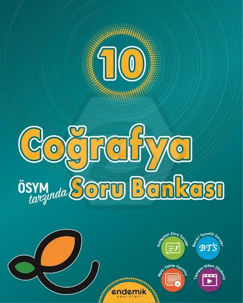 Endemik 2026 10. Sınıf Coğrafya Soru Bankası Güncel Müfredat ürün görseli 1