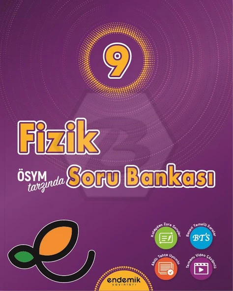 Endemik 2026 9. Sınıf Fizik Soru Bankası Güncel Müfredat ürün görseli 1