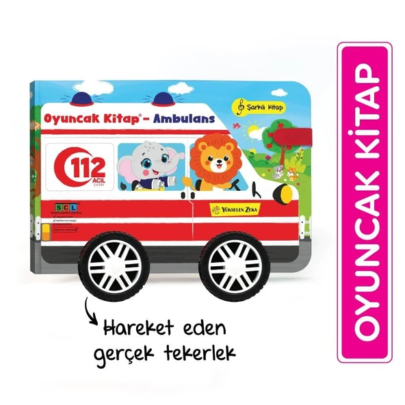 Oyuncak Kitap   Ambulans  Gerçek Tekerlekli ürün görseli 1