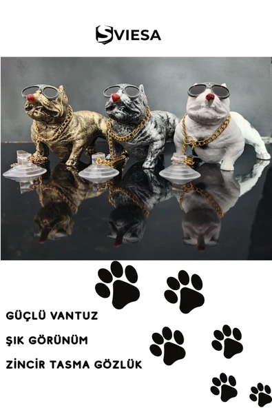 Pitbull Köpek Seramik Torpido Üstü Araç Içi Araba Süsü ürün görseli 1