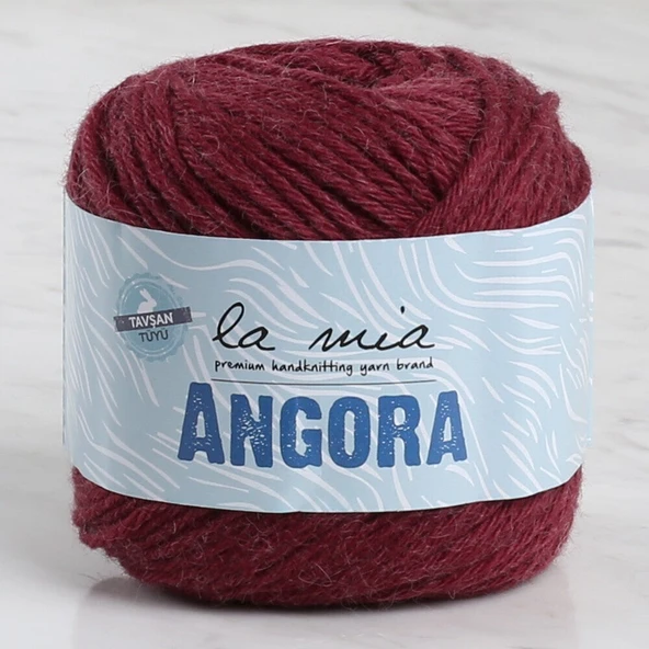 La Mia Angora Bordo El Örgü İpi - L005 - 34217 ürün görseli 1