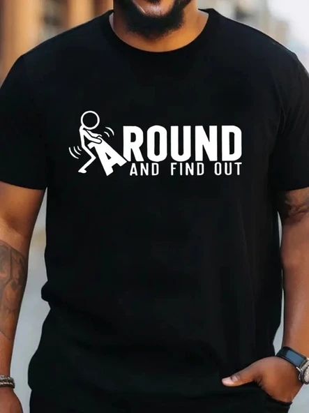 Erkek Around Baskılı Süprem T-shirt ürün görseli 1