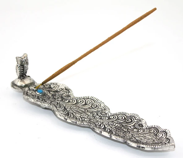 Metal Kayık Baykuş Tasarımı Tütsülük Model 2 ürün görseli 1