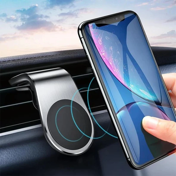 Araba Klimasına Takılan Mandallı Mıknatıslı Telefon Tutucu ürün görseli 1