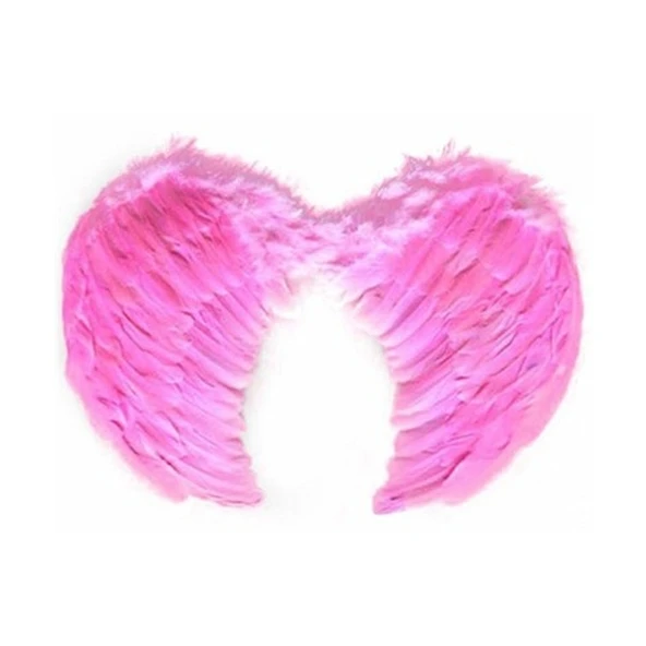 Pembe Melek Kanadı Kostümü Küçük ürün görseli 1