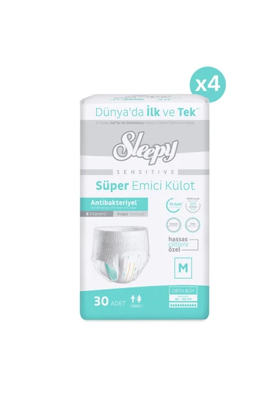 Sleepy Sensitive Emici Külot Medium 30x4 120 Adet - Resim 2