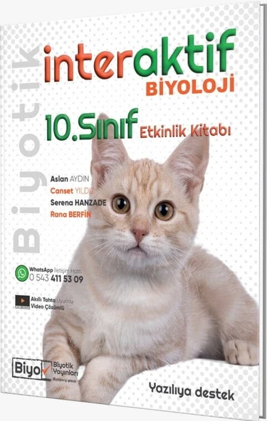 10. Sınıf Biyoloji İnteraktif Etkinlik Kitabı Biyotik Yayınları ürün görseli 1