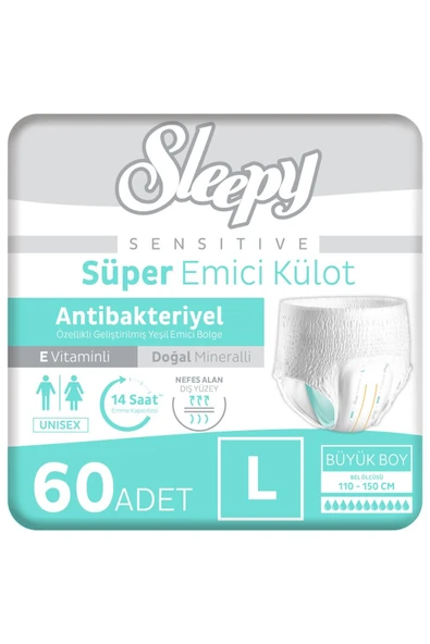 Sleepy Sensitive Emici Külot Large 30x2 60 Adet ürün görseli 1