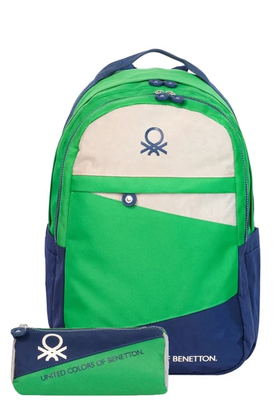 United Colors Of Benetton Unisex Genç Lise Üniversite 2'li Okul Seti Okul Çantası ve Kalemlik Seti 1311315 ürün görseli 1