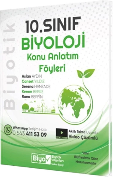 10. Sınıf Biyoloji Konu Anlatım Föyleri Biyotik Yayınları ürün görseli 1
