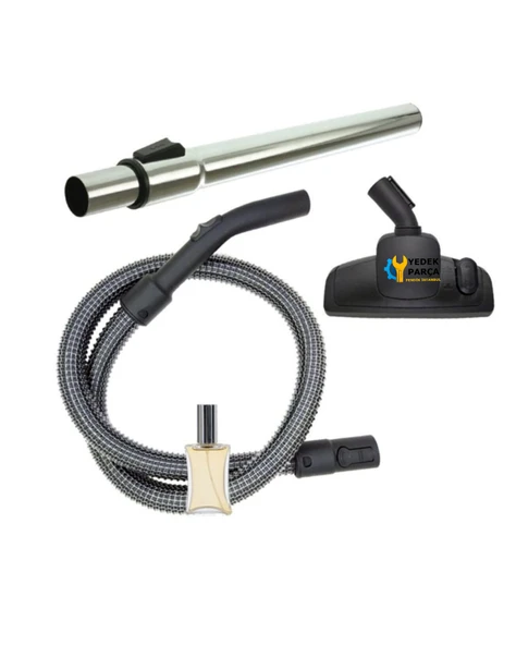 Bosch Uyumlu BSGL 40000 - 49999 GL 40 Elektrikli Süpürge Çelik Telli Hortumu Emici Yer Başlığı Teleskopik Boru Hediyeli ürün görseli 1