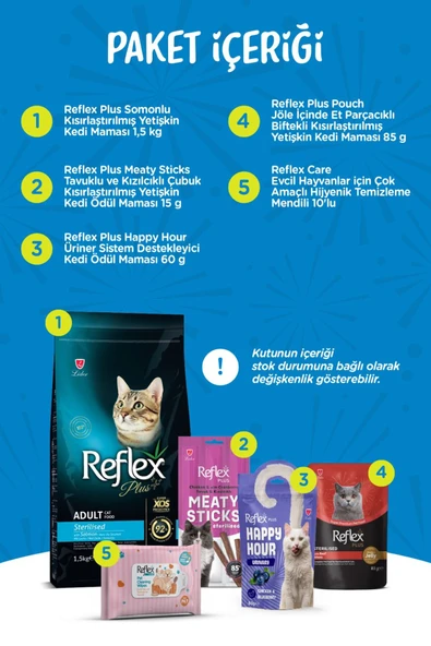 Reflex Plus Kısırlaştırılmış Yetişkin Kedi Paketi - Resim 3