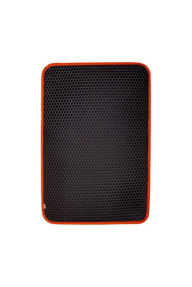 cattie Altıgen Model Kum Toplayıcı Fonksiyonel Kedi Paspası Medium Turuncu 37x50 Cm ürün görseli 1