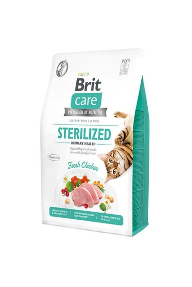 Brit Care Hipoalerjenik Sterilized Urinary Tahılsız Tavuklu Kısırlaştırılmış Kedi Maması 2 Kg ürün görseli 1