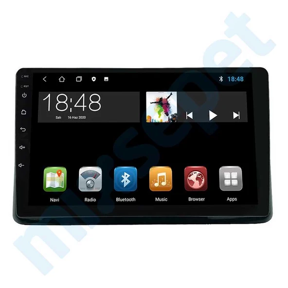 Maygo MYG-8128 Serisi Honda City 2021-2022 Model Uyumlu 8GB Ram 128GB Hafıza Qled 8+128 Carplay Android Auto Destekli Multimedya Navigasyonlu Teyp ürün görseli 1