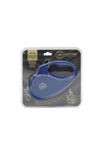 Doggie Master Otomatik Köpek Uzatma Tasması Large Royal Mavi 50 Kg 5 Mt ürün görseli 1