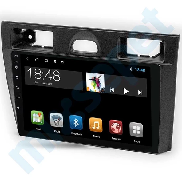 Maygo MYG-8128 Serisi Ford Fiesta 2005-2008  Model Uyumlu 8GB Ram 128GB Hafıza Qled 8+128 Carplay Android Auto Destekli Multimedya Navigasyonlu Teyp ürün görseli 1