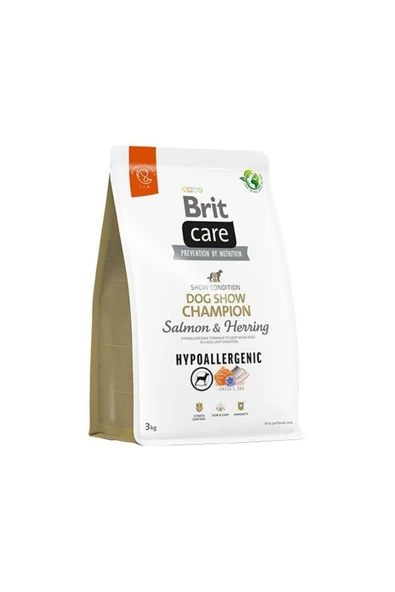 Brit Care Dog Chow Shampion Salmon & Hearing Hypoalerjenik Yetişkin Köpek Maması 3 kg ( : 09/2025 ürün görseli 1